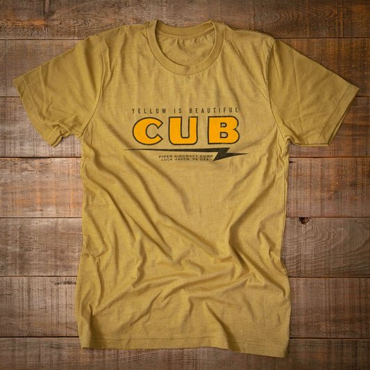 T-Shirt PIPER CUB - Yellow is beautiful