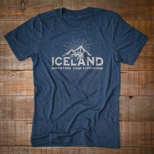 T Shirt Islande Land Rover defender aventure expedition